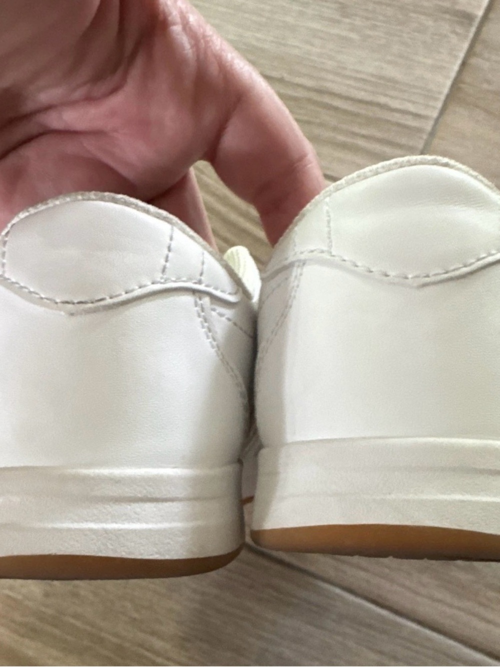 K-Swiss White Low-Profile Tennis Sneakers - Picture 7 of 8